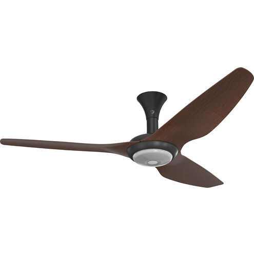 Haiku 60 inch Black with Cocoa Wood Grain Blades Outdoor Ceiling Fan