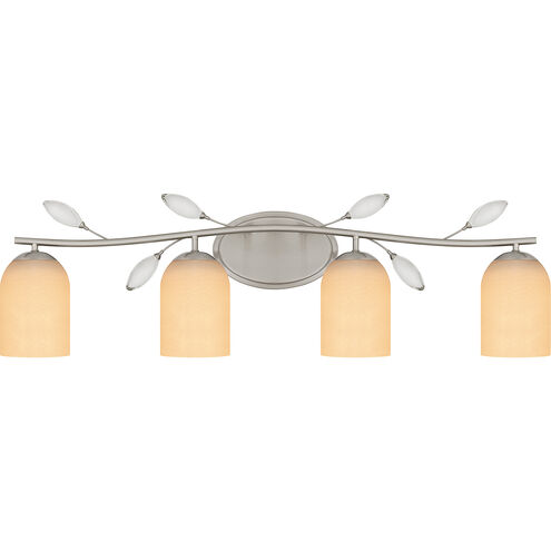 Ulysses 4 Light 33.5 inch Brushed Nickel Bath Light Wall Light, Extra Large