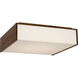Kelly Wearstler Satori LED 15.5 inch Natural Walnut Boxed Flush Mount Ceiling Light