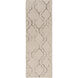 Seabrook 96 X 30 inch Neutral and Black Runner, Wool