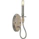 Durrell 1 Light 5 inch Brushed Nickel Wall Bracket Wall Light