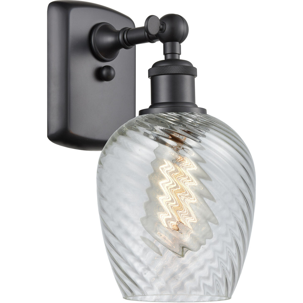 Ballston Salina 1 Light 5 inch Matte Black Sconce Wall Light, Ballston