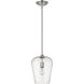 Joliet 1 Light 9 inch Brushed Nickel Pendant Ceiling Light