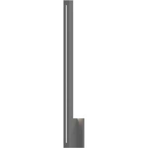 Stripe LED 30 inch Textured Gray Indoor-Outdoor Sconce