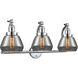 Franklin Restoration Fulton LED 28 inch Polished Chrome Bath Vanity Light Wall Light in Plated Smoke Glass, Franklin Restoration