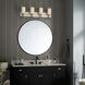 Solia LED 32 inch Polished Nickel with Satin Nickel Bathroom Vanity Light Wall Light
