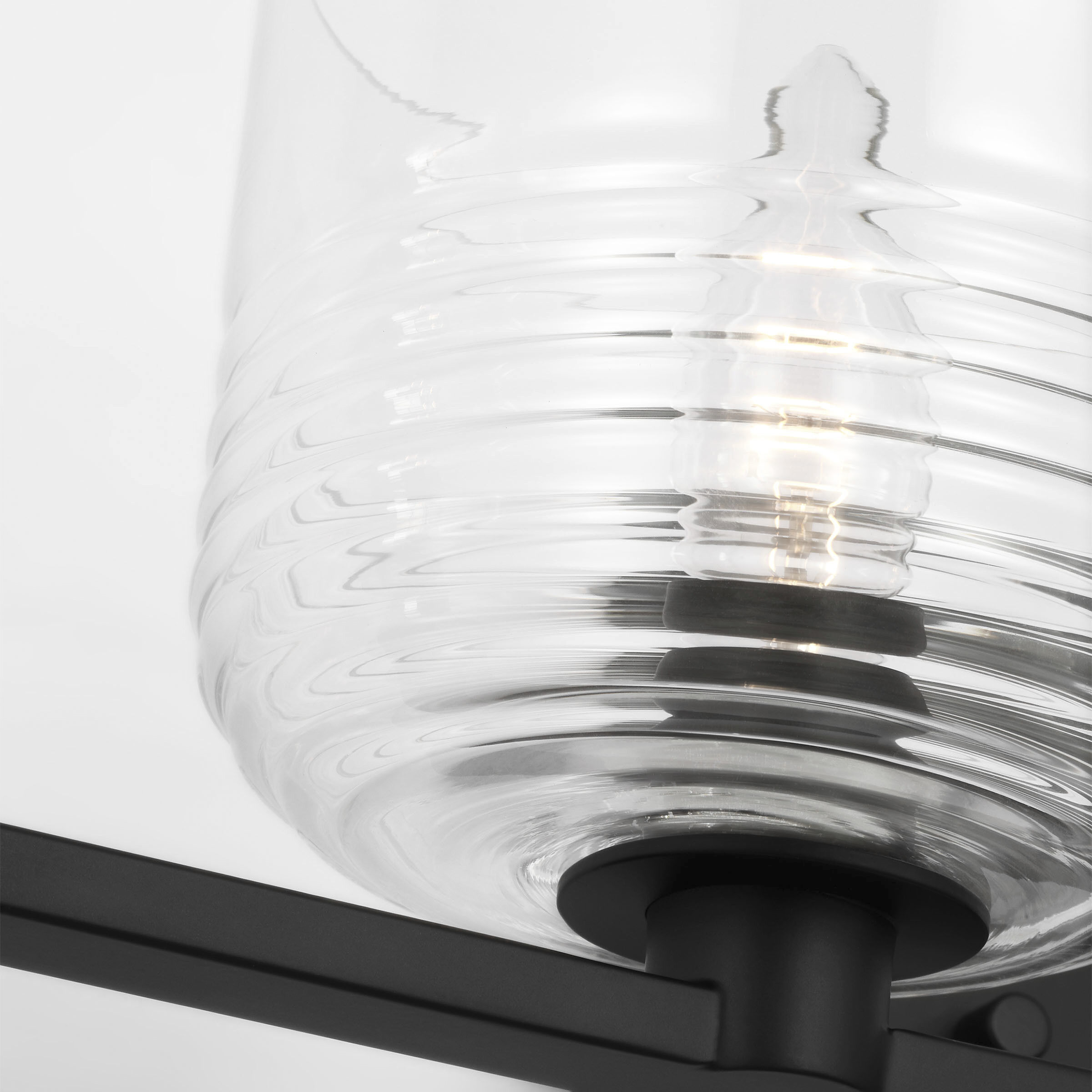 Drew & Jonathan Lochdale 4 Light 33.63 inch Midnight Black Vanity Light Wall Light, Large