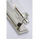 Chapman & Myers Sonnet LED 3 inch Polished Nickel Single Sconce Wall Light in (None), Petite