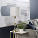 Winslet 33 inch 100.00 watt Gold and Clear Acrylic Table Lamp Portable Light, with Nightlight