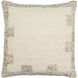 Deccan Traps 20 X 20 inch Ivory Accent Pillow