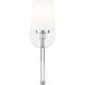 Henri 1 Light 5.25 inch Chrome Wall Sconce Wall Light
