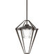 Stellar 1 Light 18.2 inch Coastal Bronze Outdoor Pendant/Semi-Flush, Large