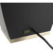 Delacey 30 inch 23 watt Black Table Lamp Portable Light