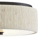 Tyrone LED 14 inch Black Flush Mount Ceiling Light