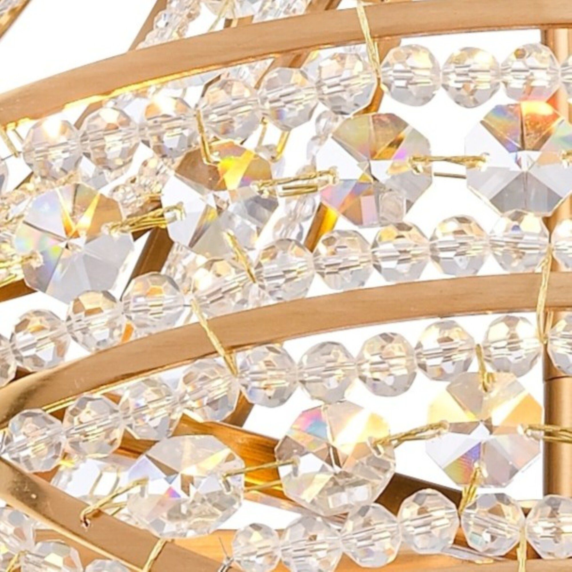 Anastasia 6 Light 23 inch Lacquered Gold Chandelier Ceiling Light