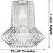 Edison Springwater 1 Light 12 inch Brushed Satin Nickel Mini Pendant Ceiling Light