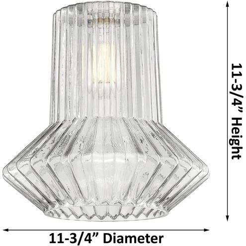 Edison Springwater LED 12 inch Antique Brass Mini Pendant Ceiling Light