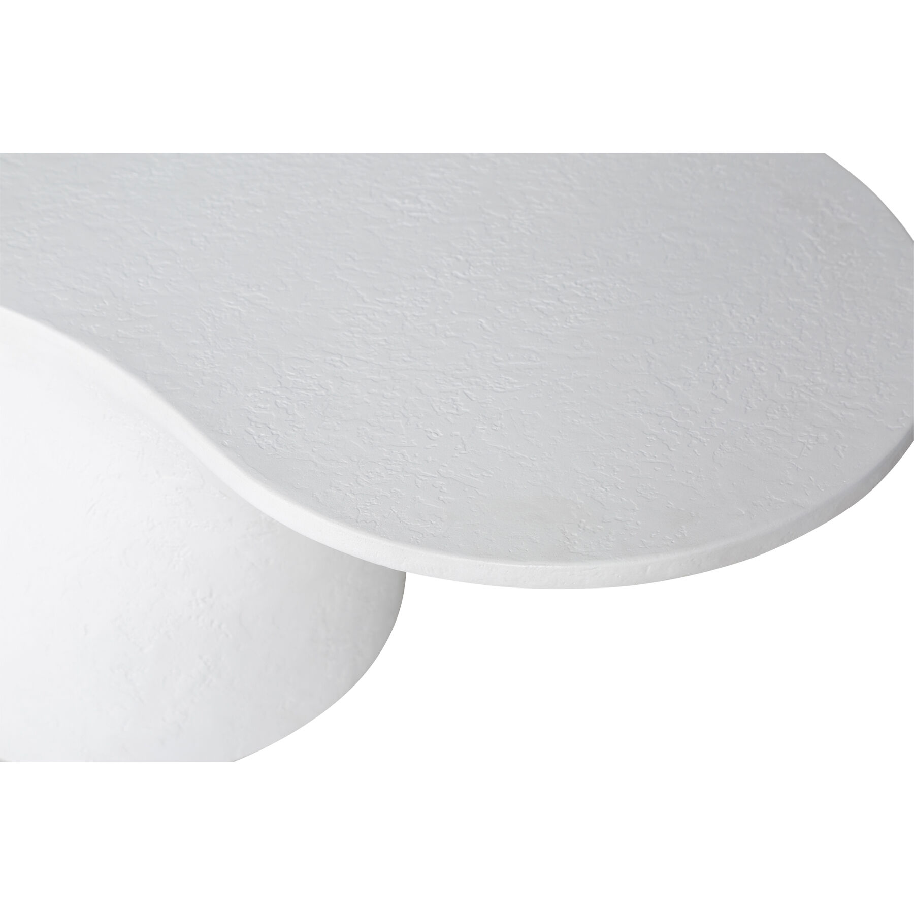 Yumi 47 X 23.6 inch White Outdoor Coffee Table