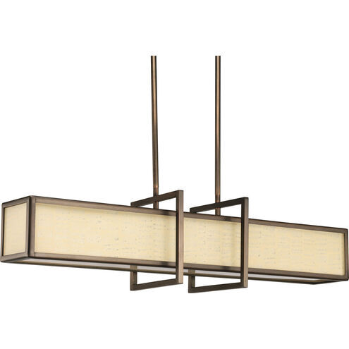 Haven 4 Light 34 inch Copper Bronze Hall & Foyer Ceiling Light in Stonehenge