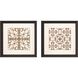 Geometrics Collection Brown Framed Art