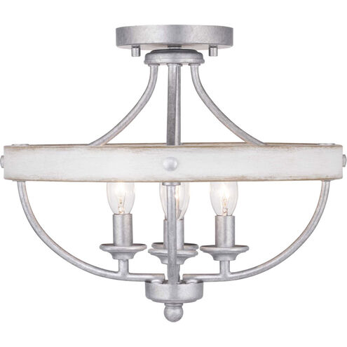 Gulliver 4 Light 15 inch Galvanized Semi-Flush Mount Convertible Ceiling Light