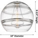 Ballston Rochester 1 Light 10 inch White Polished Chrome Cord Hung Mini Pendant Ceiling Light