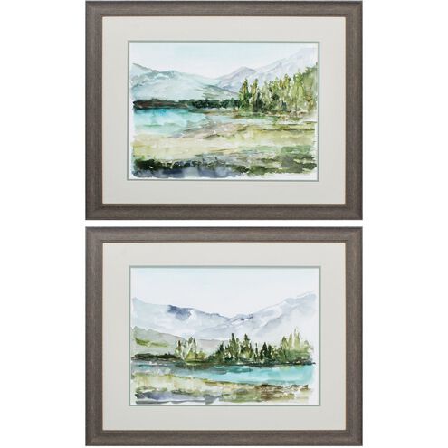 Landscapes Collection Green Framed Art