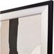 Gray Abstract White and Black and Gray and Neutral Framed Art, Propac