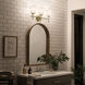 Ali 3 Light 23.25 inch Brushed Natural Brass Bath Vanity Light Wall Light