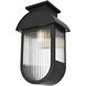 Albert 1 Light 18.5 inch Black Outdoor Wall Sconce