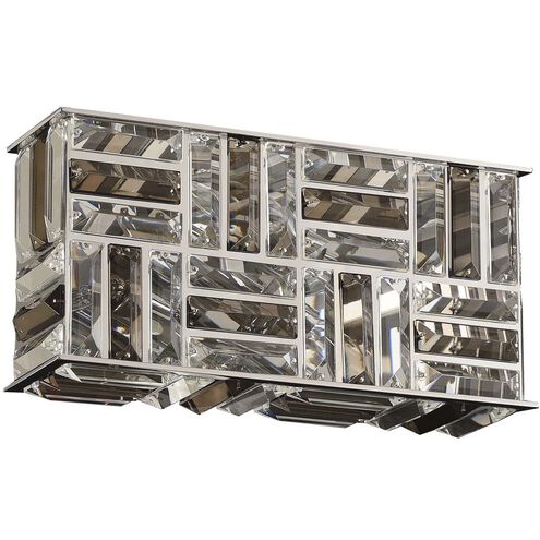 Modello 4 Light 13.5 inch Chrome Bath Vanity Wall Light in Firenze Mixed