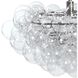 Bubbles 1 Light 27.5 inch Clear Chandelier Ceiling Light in Brushed Nickel, Clear Glass