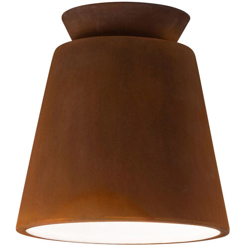 Radiance Collection 1 Light 7.5 inch Terra Cotta Outdoor Flush-Mount