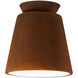 Radiance Collection 1 Light 8 inch Greco Travertine Outdoor Flush-Mount