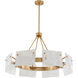 Canada 8 Light 32 inch Gold Chandelier Ceiling Light