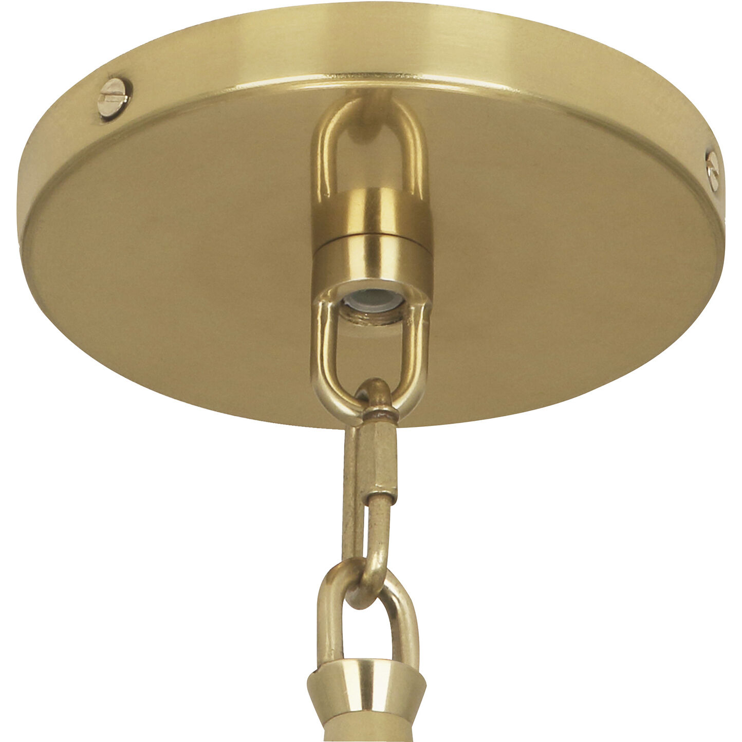 Decker 3 Light 24 inch Modern Brass Pendant Ceiling Light in Ascot White
