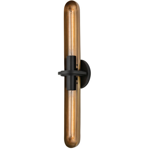 Tuscon 2 Light 5 inch Patina Brass Wall Sconce Wall Light