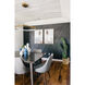 Hex LED 39.5 inch Brushed Champagne Suspension Pendant Ceiling Light