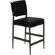 Astor 40.5 inch Steel Gray Powder Coat and Ebony Black Counter Chair