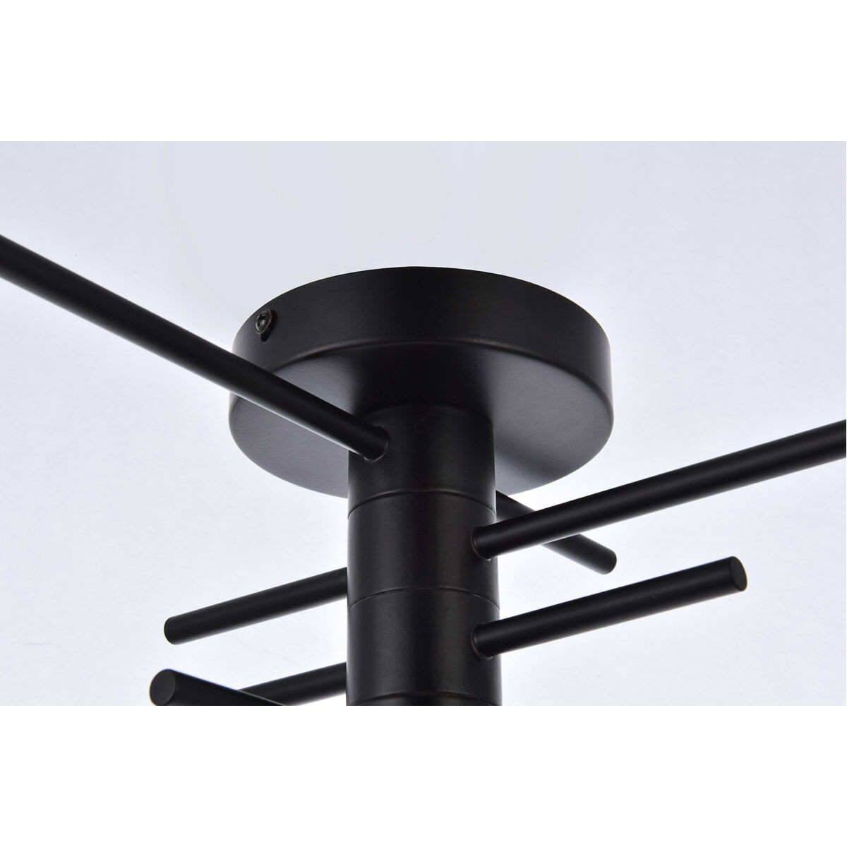 Living District LD7050F26BK Xavier 4 Light 26 inch Black Flush