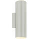 Aden LED 3.95 inch Satin Grey ADA Sconce Wall Light, Adjustable Cylinder