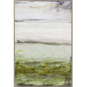 Gila / Ocala Green and White and Gray and Yellow Framed Art