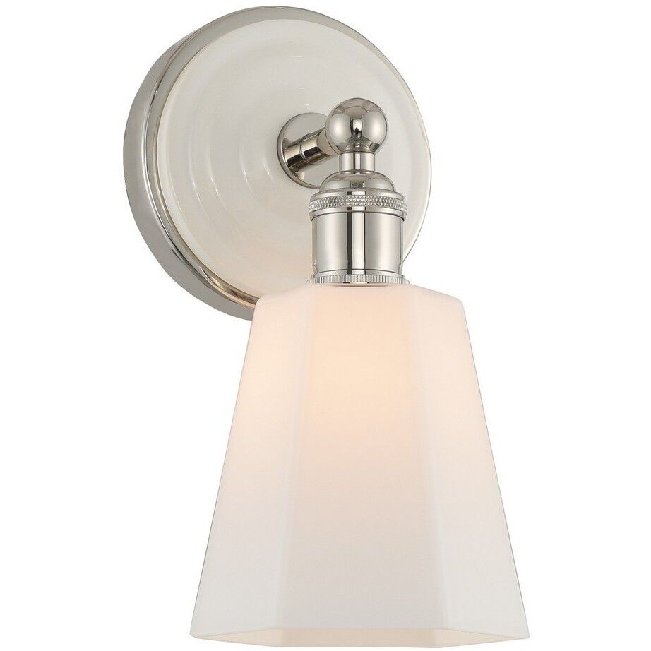 Greenwich 1 Light 5 inch Polished Nickel Bath Vanity Light Wall Light