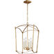 Sean Lavin Thayer 4 Light 16 inch Antique Gild Lantern Chandelier Ceiling Light