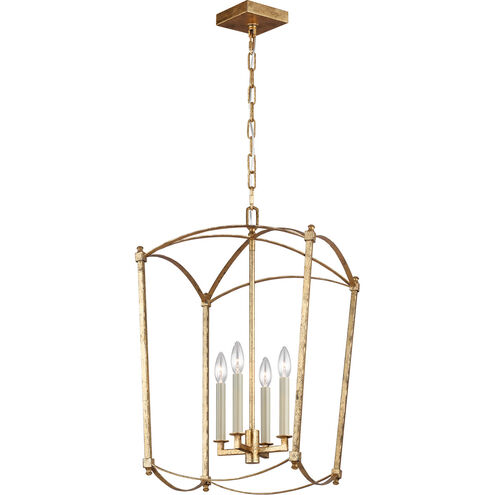 Sean Lavin Thayer 4 Light 16 inch Antique Gild Lantern Chandelier Ceiling Light