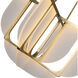 Anders LED 30 inch Vintage Brass Chandelier Ceiling Light