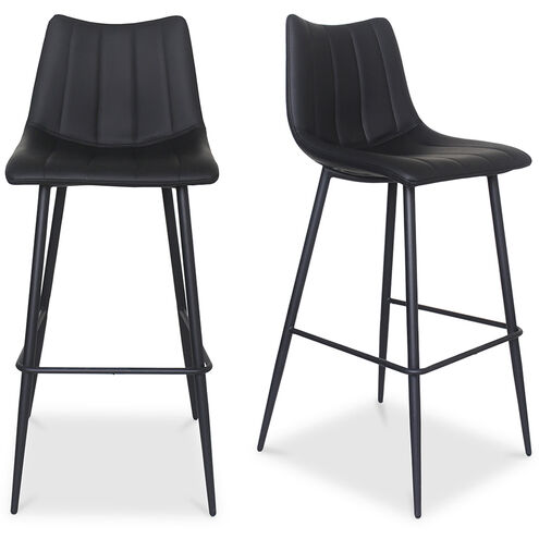 Alibi 41 inch Black Barstool, Set of 2