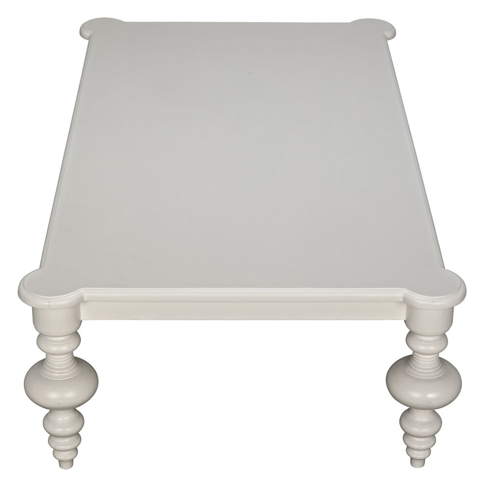 Graff 64 X 37.5 inch Solid White Coffee Table