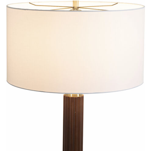 Tambo 63 inch 23.00 watt Dark Walnut and Weathered Brass Floor Lamp Portable Light