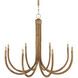 Samsara 8 Light 42.5 inch Saddle Tan Chandelier Ceiling Light, Medium